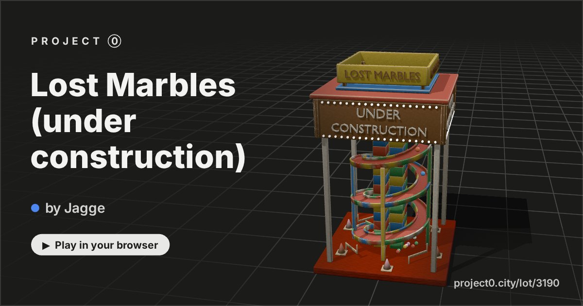 Lost Marbles (under construction), a game by Jagge in Project 0