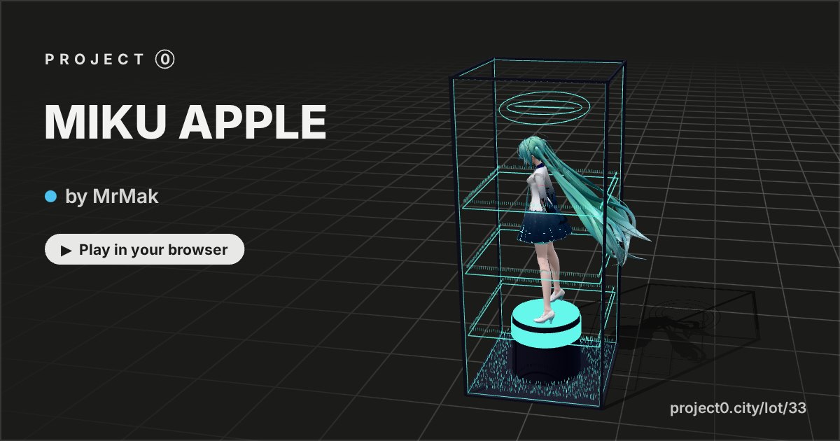 MIKU APPLE, a game by MrMak in Project 0