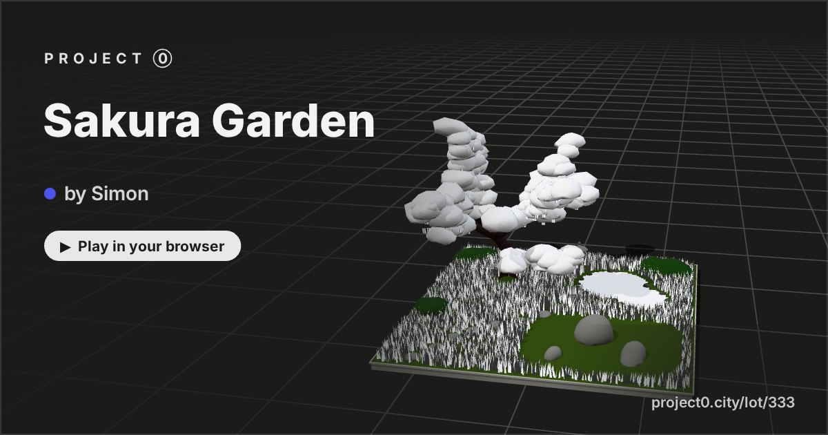 Sakura Garden, a game by Simon in Project 0