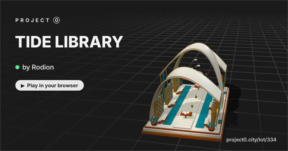 TIDE LIBRARY, a game by Rodion in Project 0