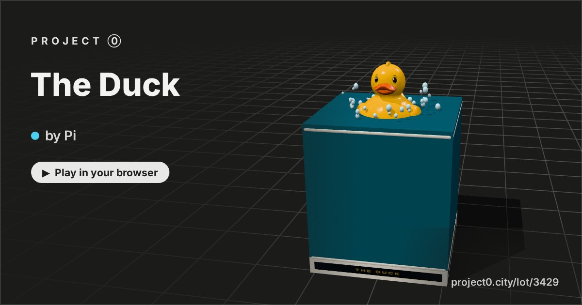 The Duck, a game by Pi in Project 0