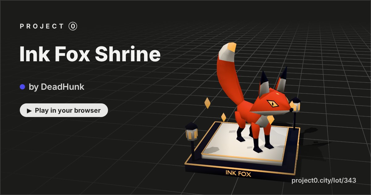Ink Fox Shrine, a game by DeadHunk in Project 0