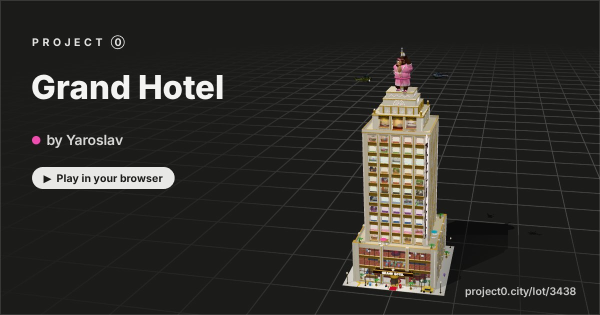 Grand Hotel, a game by Yaroslav in Project 0