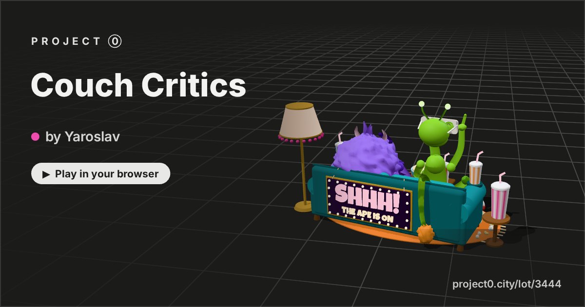 Couch Critics, a game by Yaroslav in Project 0