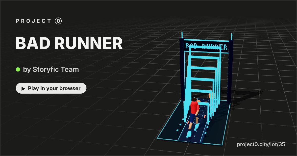 BAD RUNNER, a game by Storyfic Team in Project 0