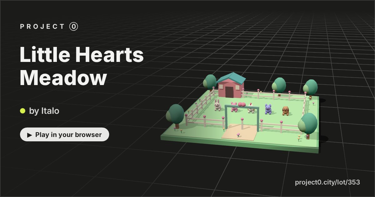 Little Hearts Meadow, a game by Italo in Project 0