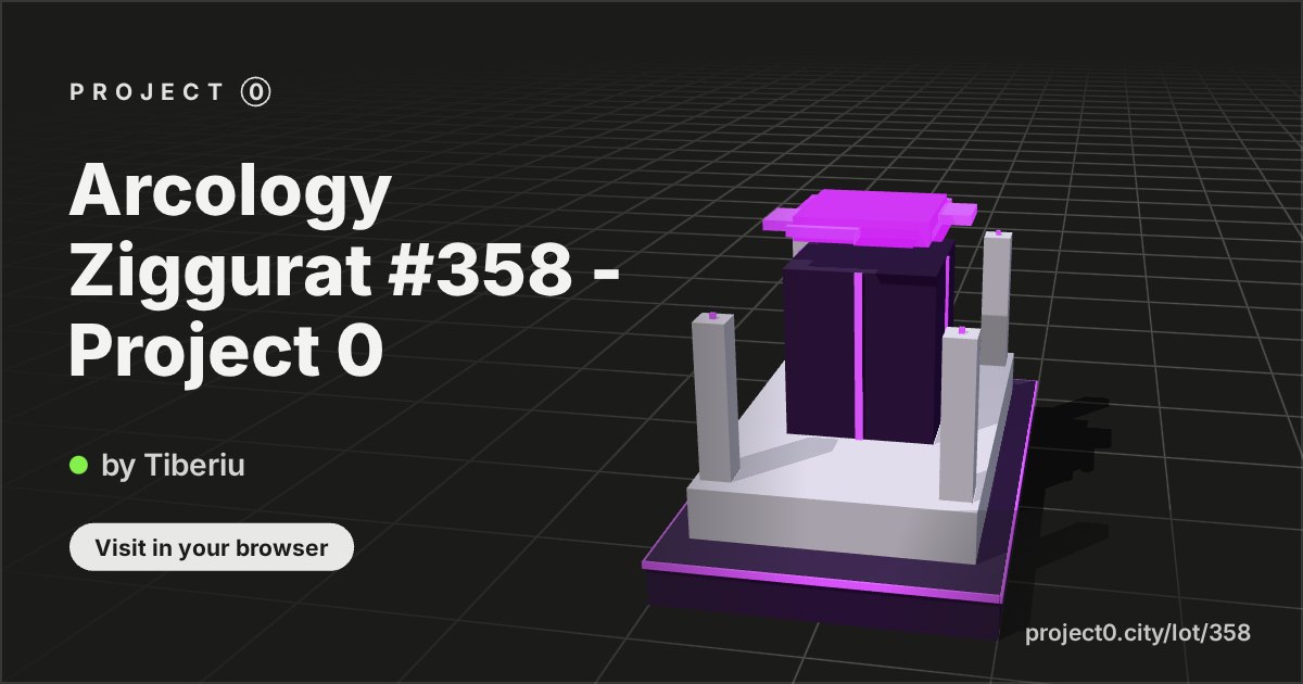 Arcology Ziggurat #358 - Project 0, a build by Tiberiu in Project 0