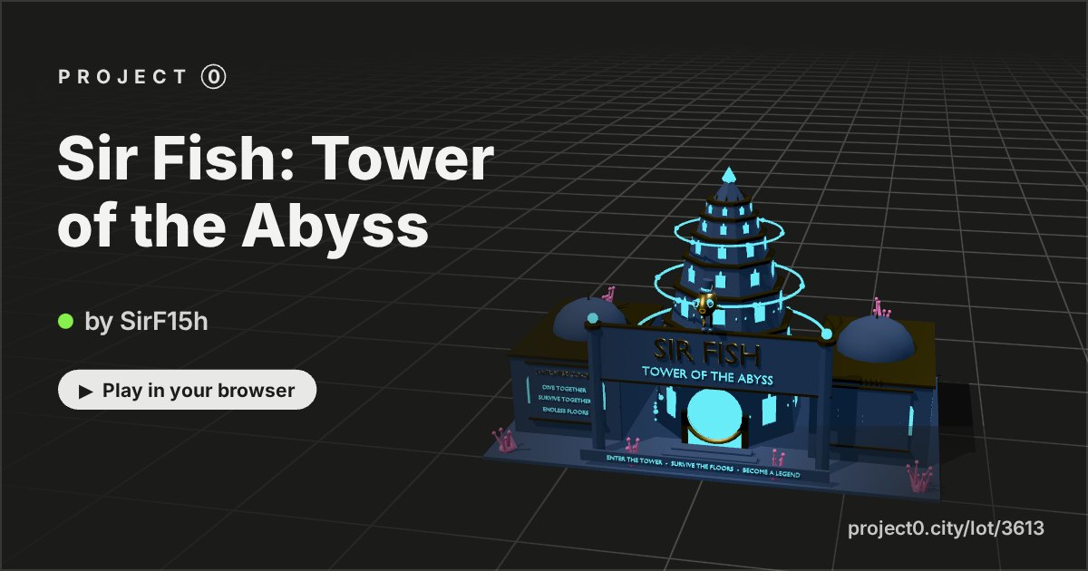 Sir Fish: Tower of the Abyss, a game by SirF15h in Project 0