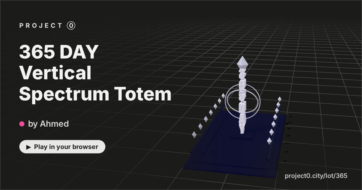 365 DAY Vertical Spectrum Totem, a game by Ahmed in Project 0