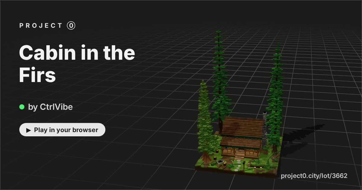 Cabin in the Firs, a game by CtrlVibe in Project 0