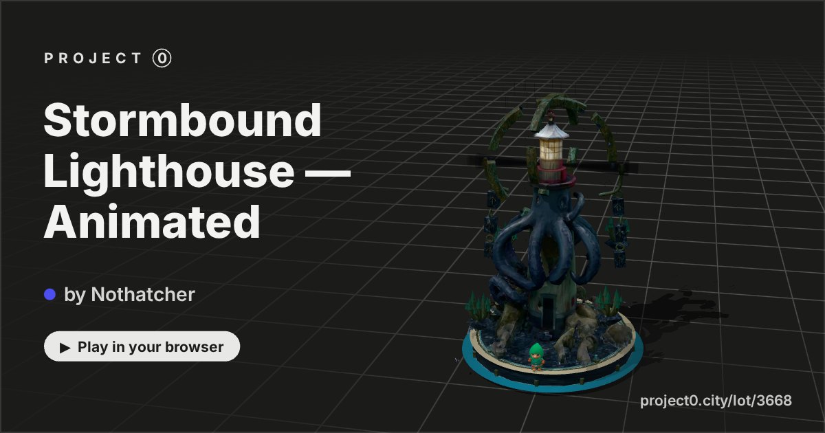 Stormbound Lighthouse — Animated, a game by Nothatcher in Project 0
