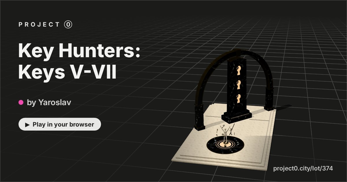 Key Hunters: Keys V-VII, a game by Yaroslav in Project 0