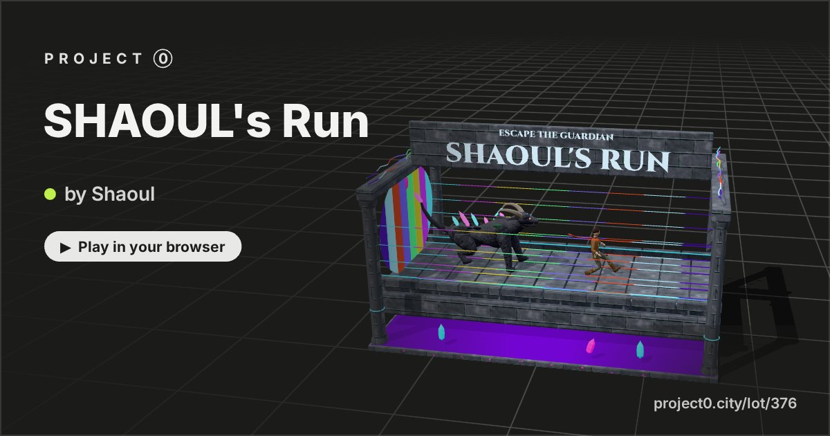 SHAOUL's Run, a game by Shaoul in Project 0