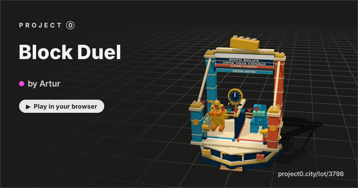 Block Duel, a game by Artur in Project 0