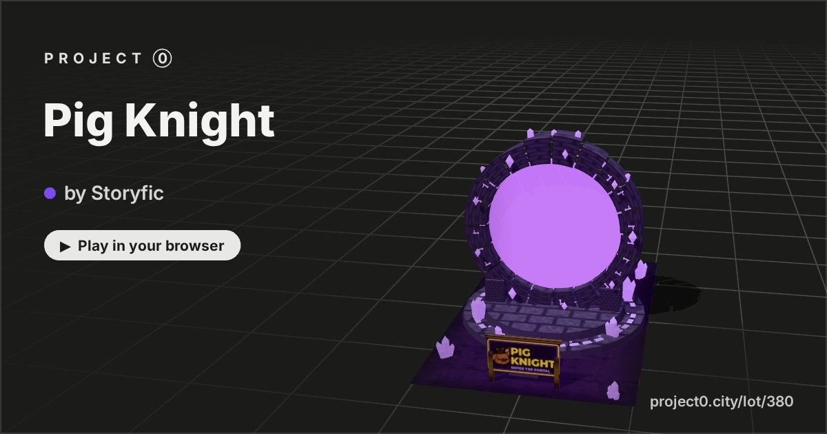Pig Knight, a game by Storyfic in Project 0