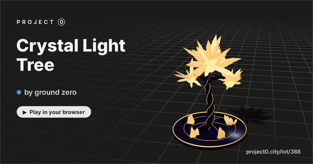 Crystal Light Tree, a game by ground zero in Project 0
