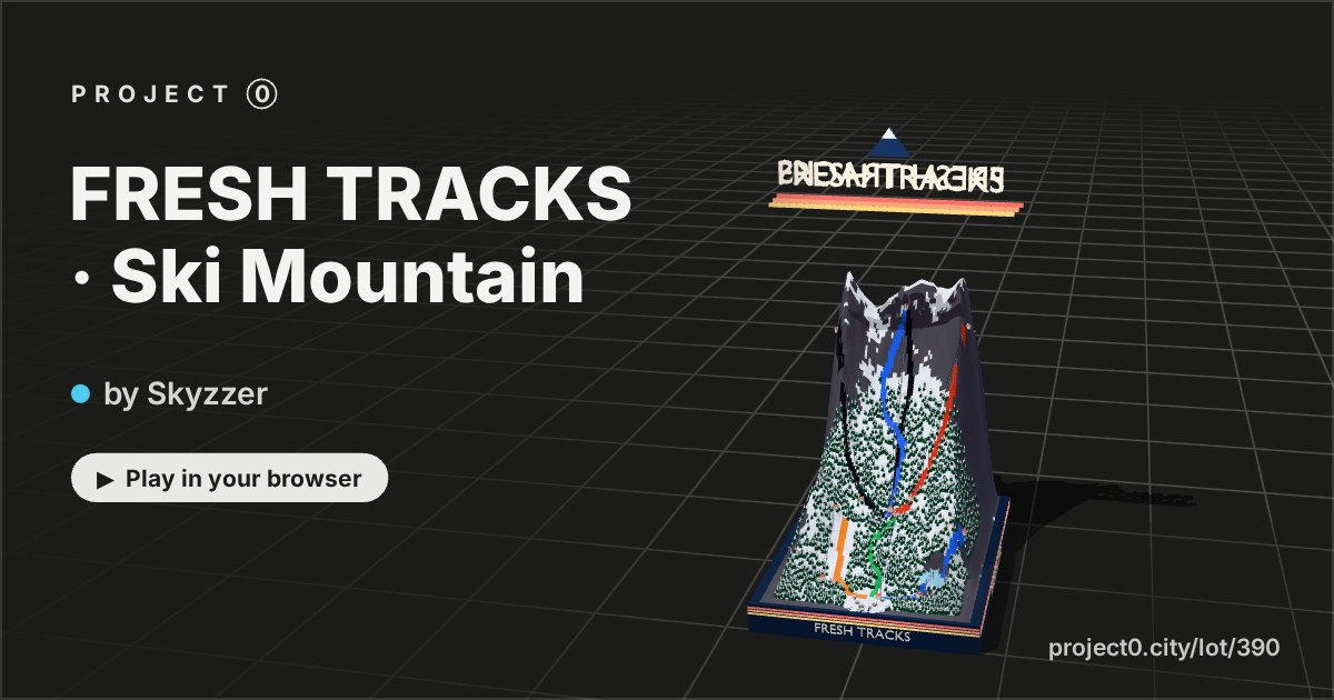 FRESH TRACKS · Ski Mountain, a game by Skyzzer in Project 0