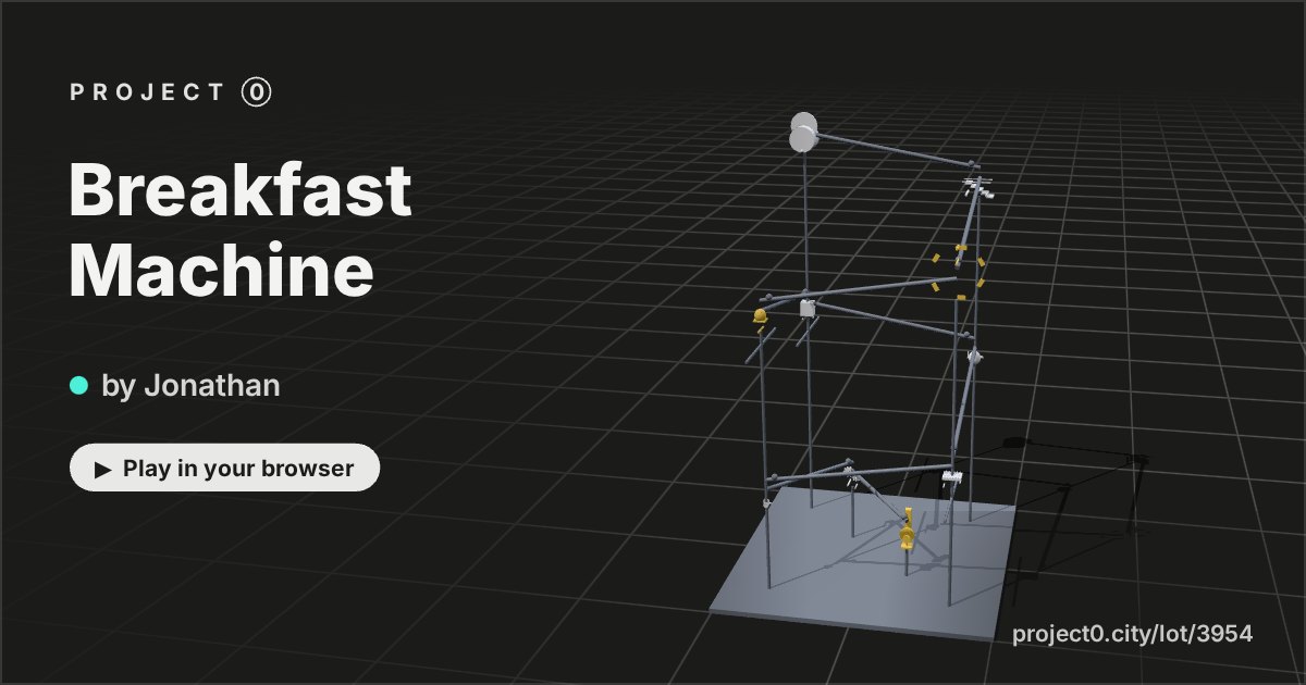 Breakfast Machine, a game by Jonathan in Project 0