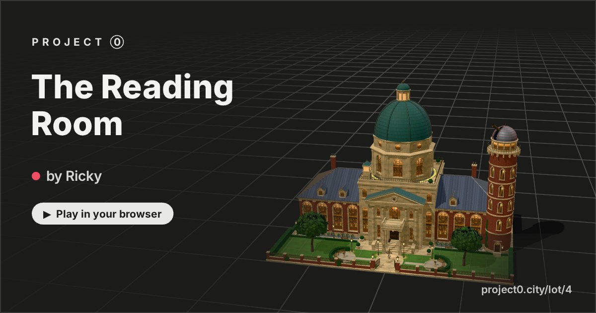 The Reading Room, a game by Ricky in Project 0