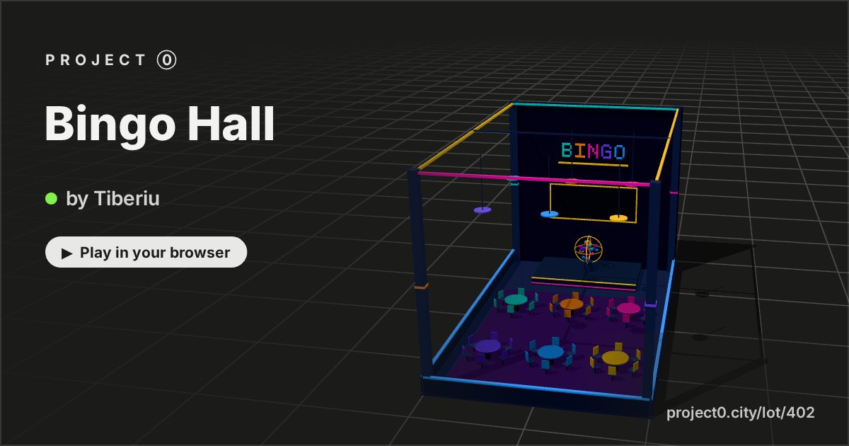 Bingo Hall, a game by Tiberiu in Project 0