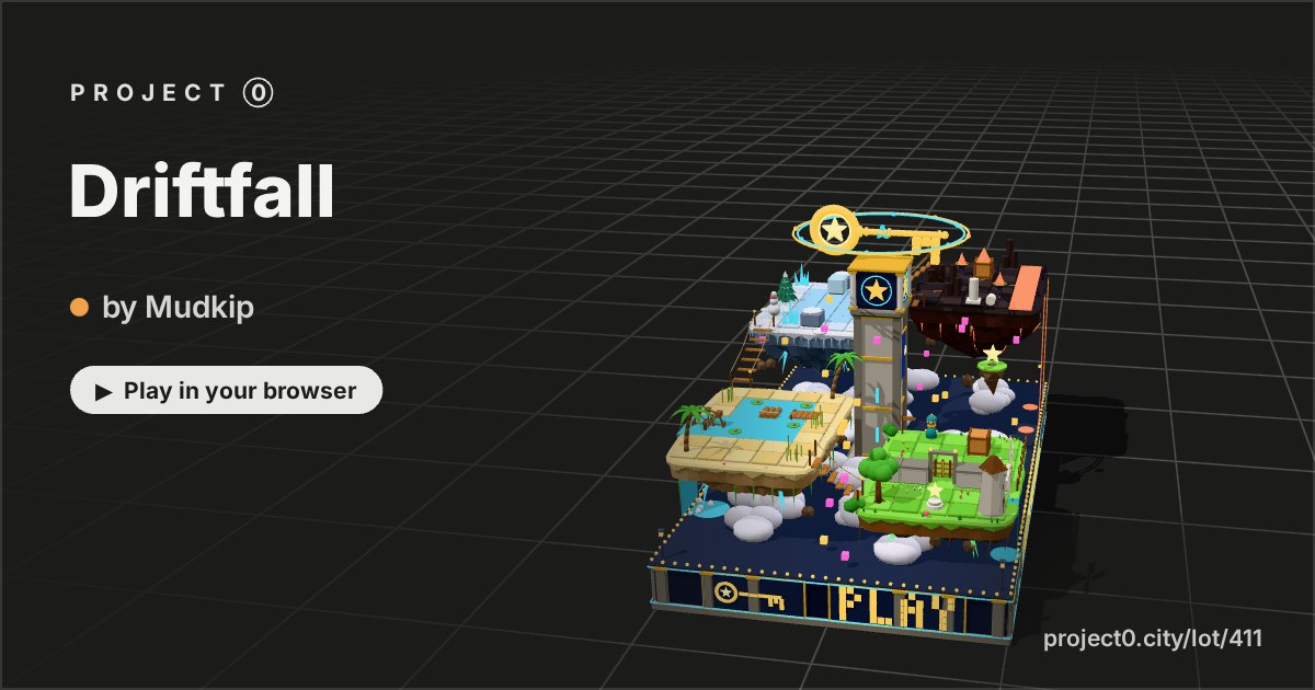 Driftfall, a game by Mudkip in Project 0