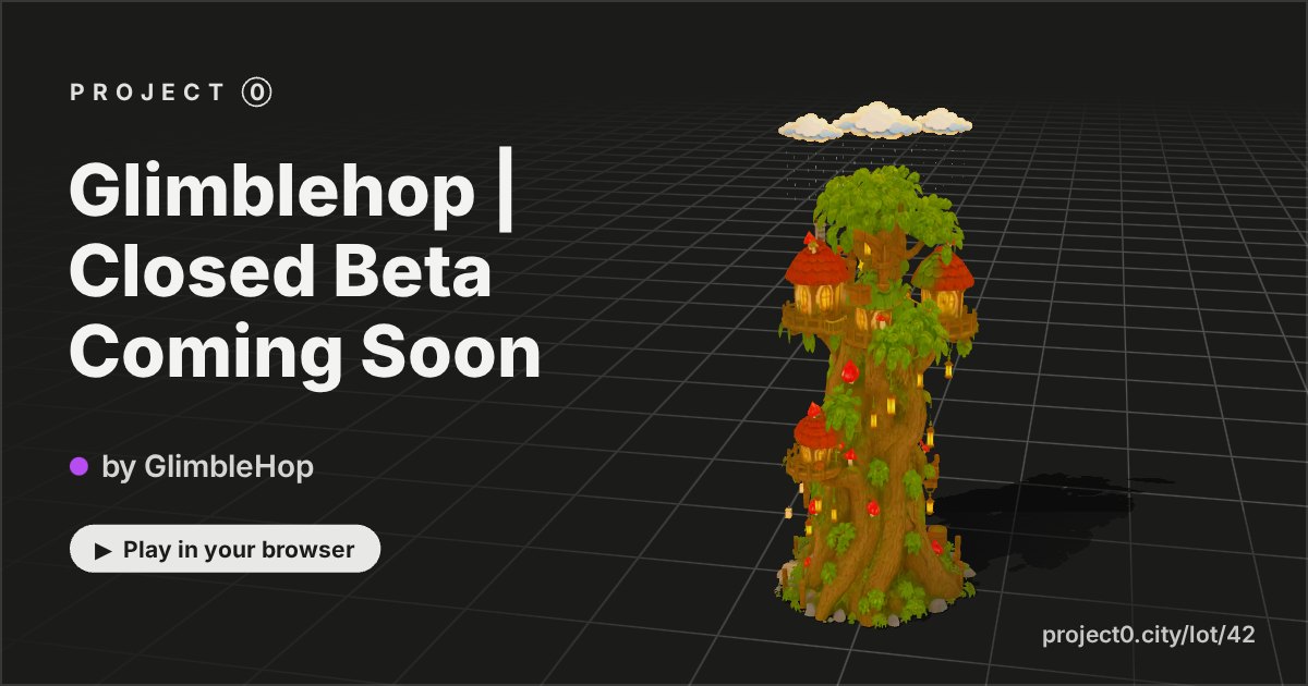 Glimblehop | Closed Beta Coming Soon, a game by GlimbleHop in Project 0