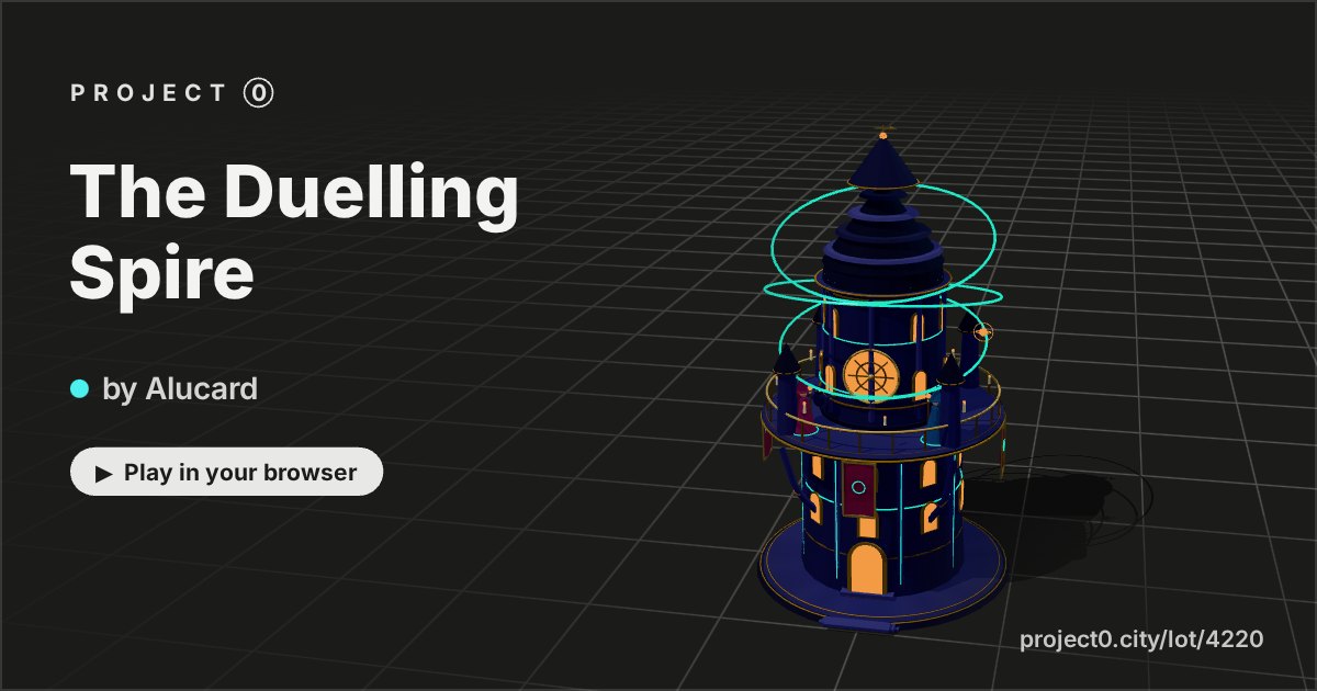 The Duelling Spire, a game by Alucard in Project 0