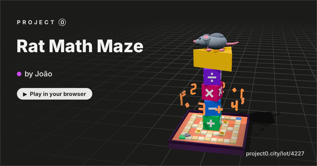 Rat Math Maze, a game by João in Project 0