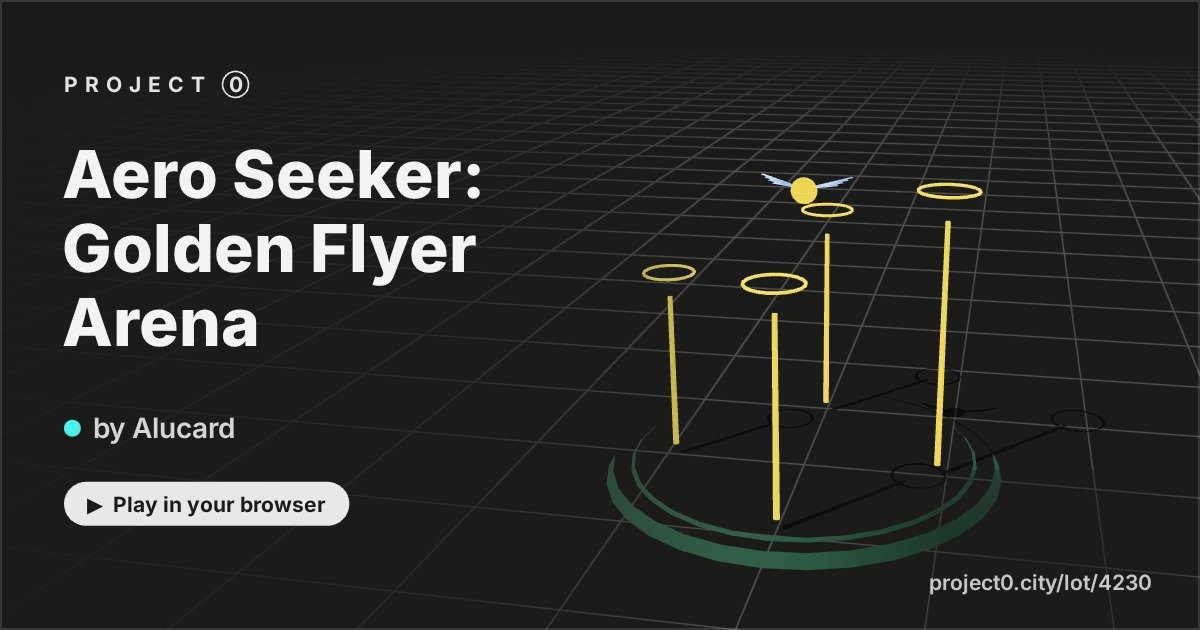Aero Seeker: Golden Flyer Arena, a game by Alucard in Project 0