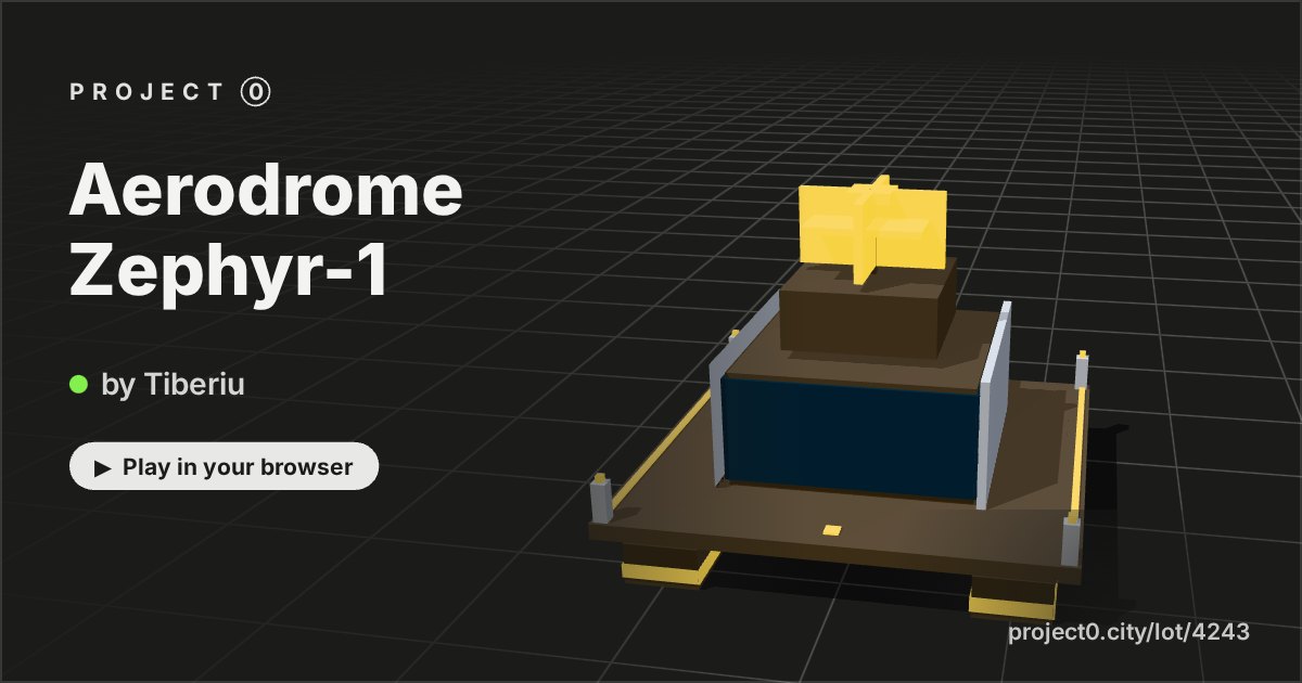 Aerodrome Zephyr-1, a game by Tiberiu in Project 0