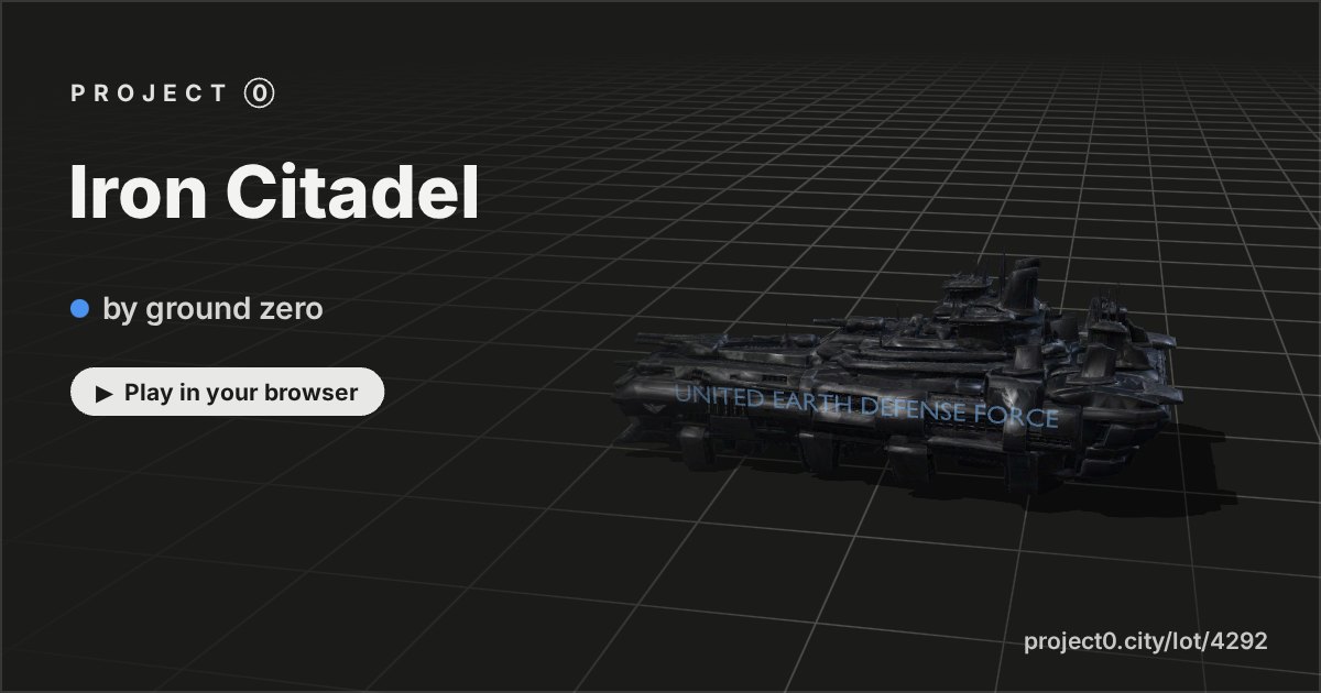 Iron Citadel, a game by ground zero in Project 0