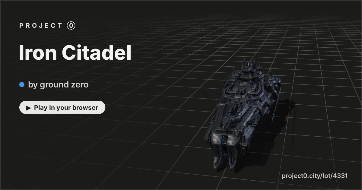 Iron Citadel, a game by ground zero in Project 0