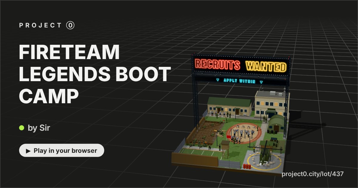 FIRETEAM LEGENDS BOOT CAMP, a game by Sir in Project 0