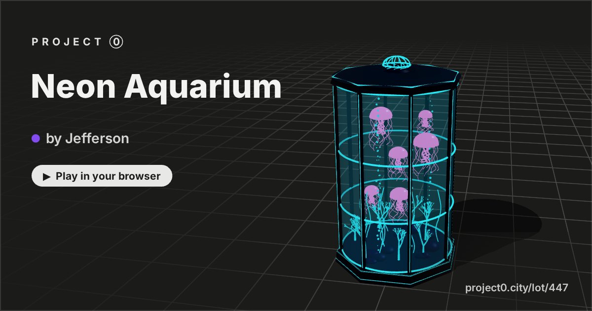 Neon Aquarium, a game by Jefferson in Project 0