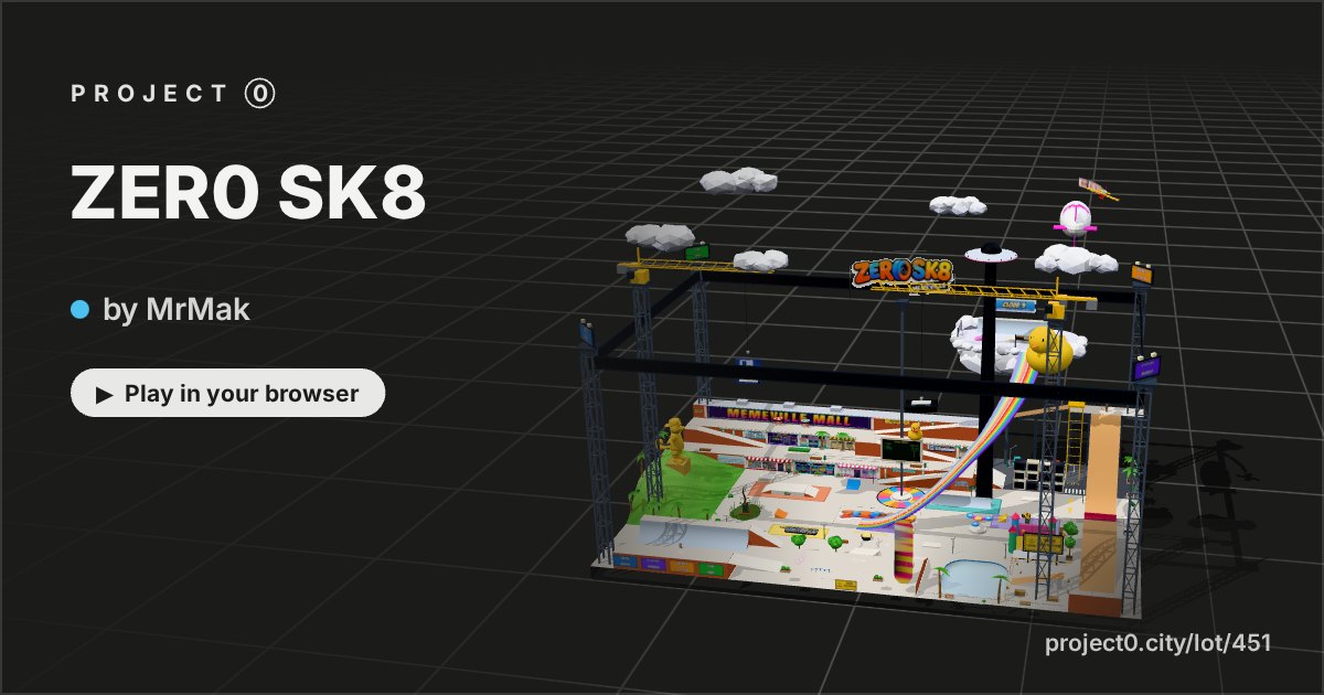 ZER0 SK8, a game by MrMak in Project 0