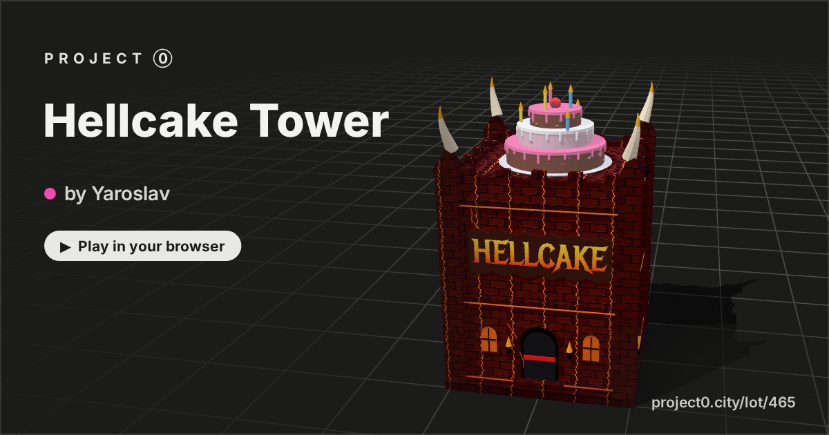 Hellcake Tower, a game by Yaroslav in Project 0