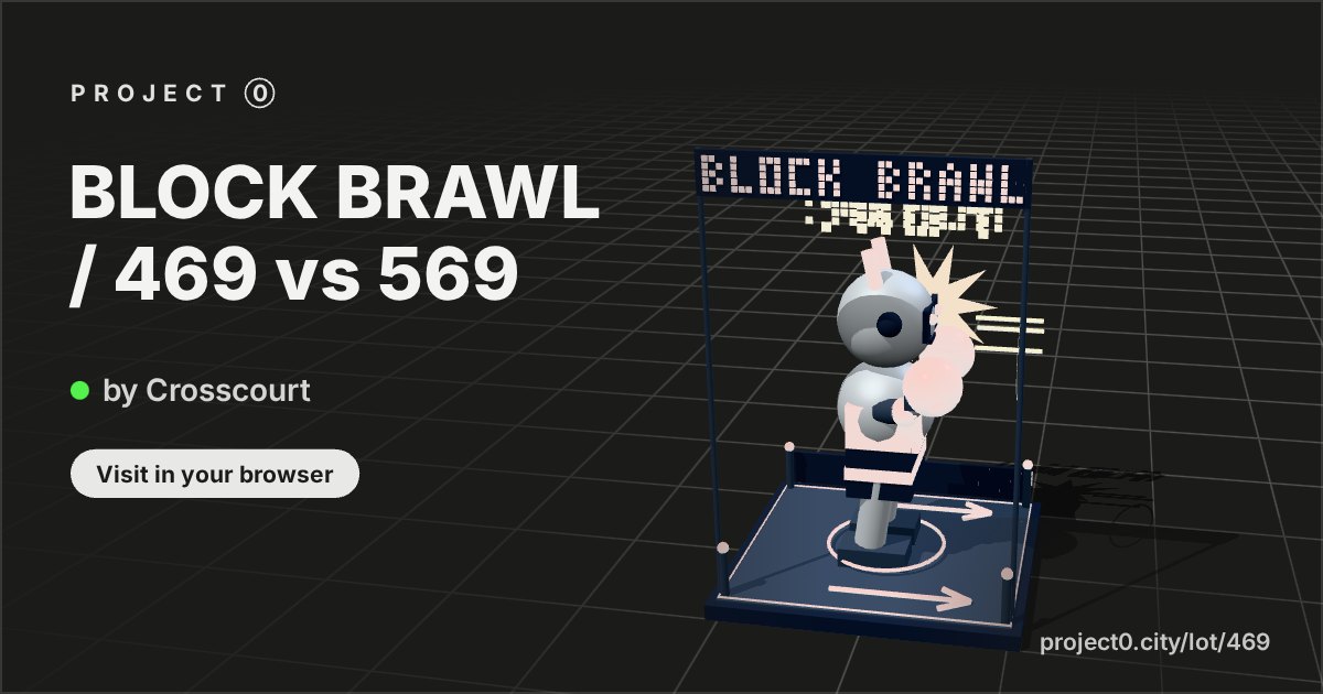 BLOCK BRAWL / 469 vs 569, a build by Crosscourt in Project 0