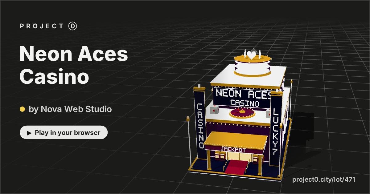 Neon Aces Casino, a game by Nova Web Studio in Project 0