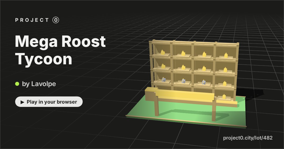 Mega Roost Tycoon, a game by Lavolpe in Project 0