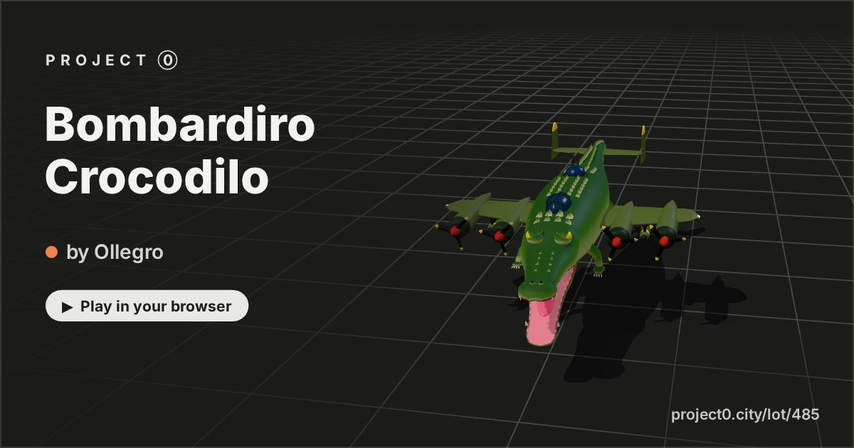 Bombardiro Crocodilo, a game by Ollegro in Project 0