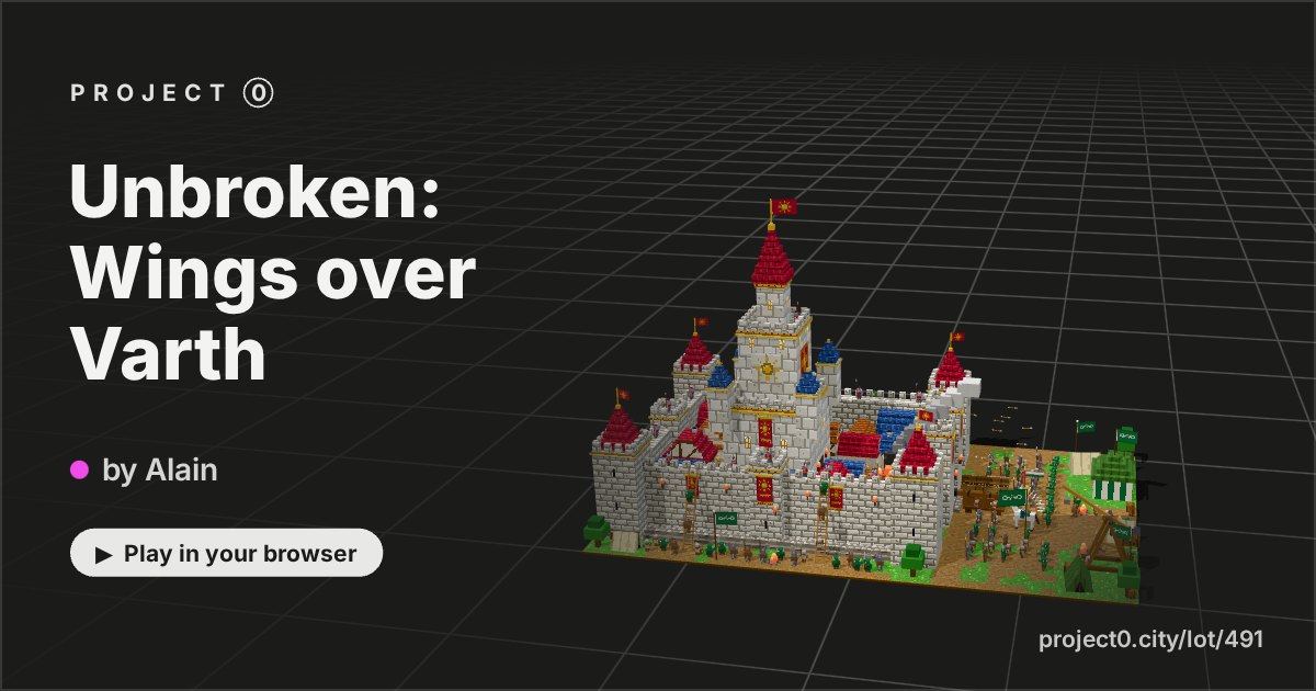Unbroken: Wings over Varth, a game by Alain in Project 0