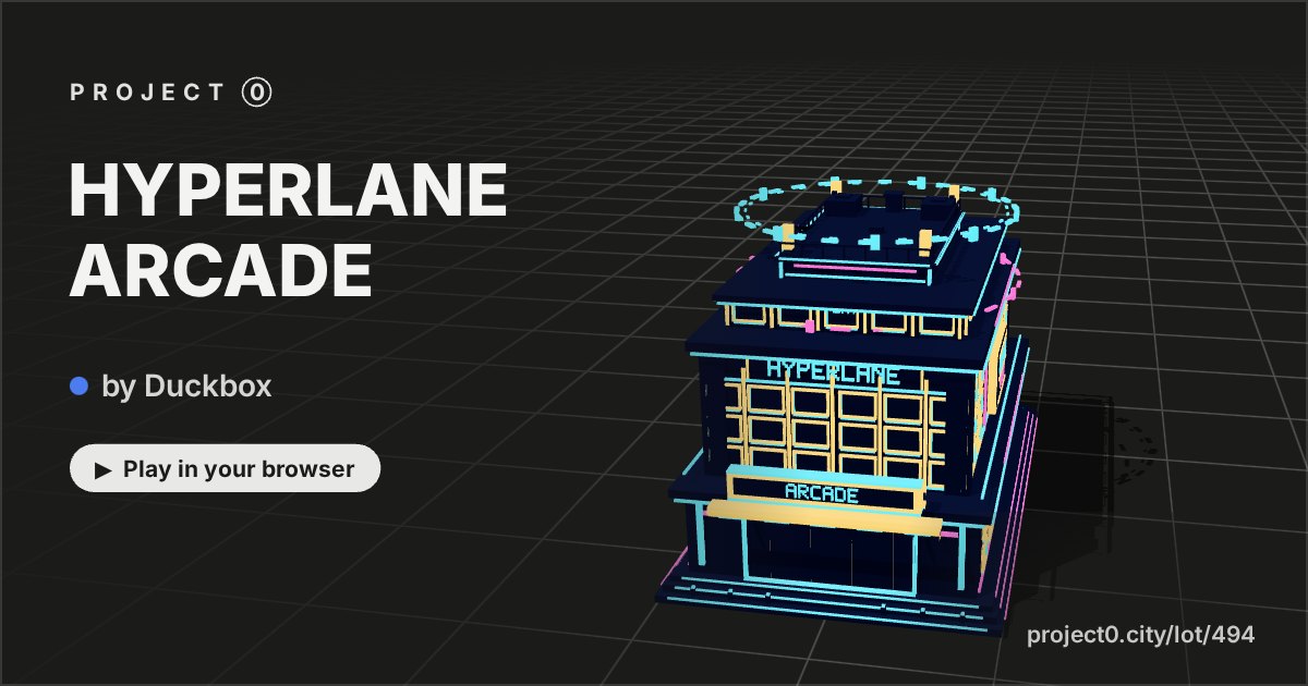 HYPERLANE ARCADE, a game by Duckbox in Project 0
