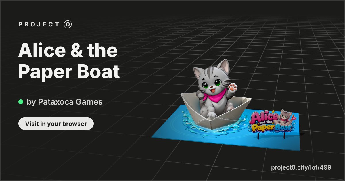 Alice & the Paper Boat, a build by Pataxoca Games in Project 0