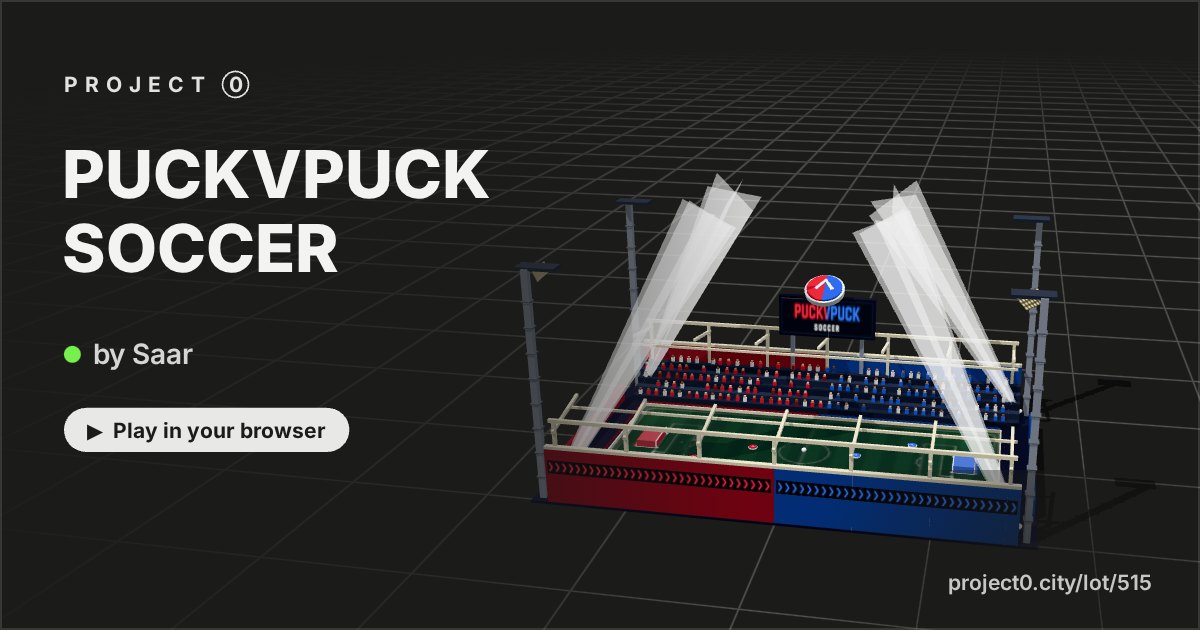 PUCKVPUCK SOCCER, a game by Saar in Project 0