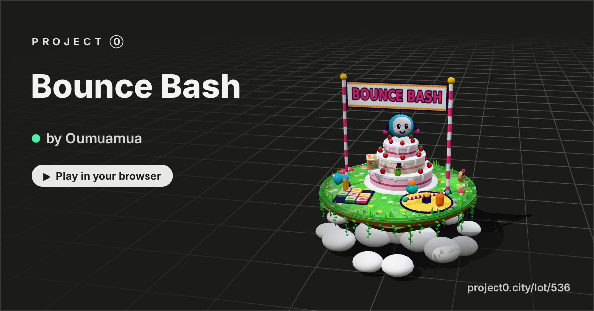 Bounce Bash, a game by Oumuamua in Project 0