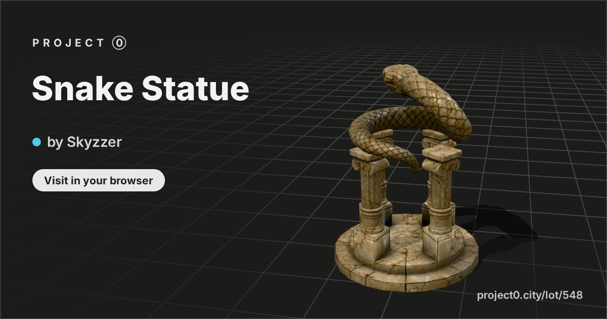 Snake Statue, a build by Skyzzer in Project 0
