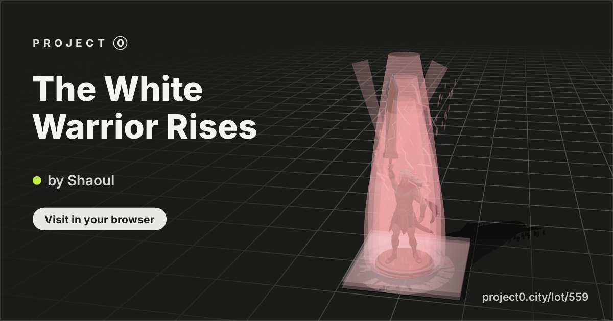 The White Warrior Rises, a build by Shaoul in Project 0