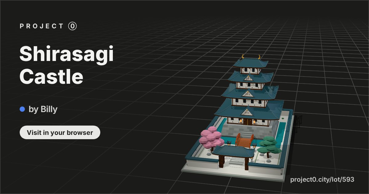 Shirasagi Castle, a build by Billy in Project 0