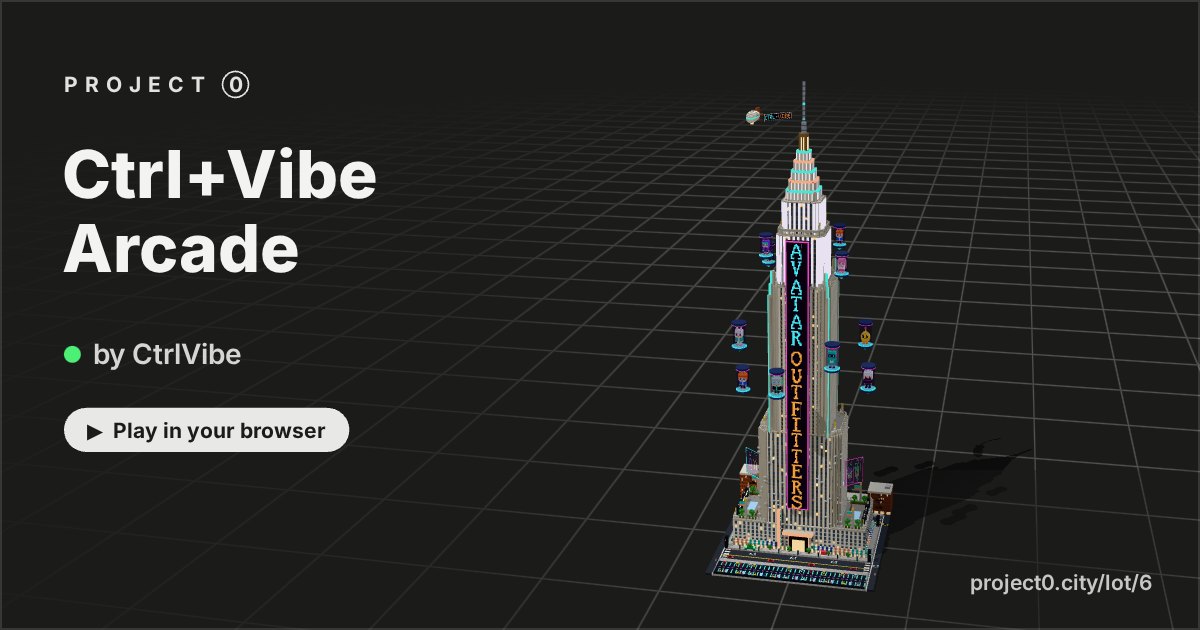 Ctrl+Vibe Arcade, a game by CtrlVibe in Project 0