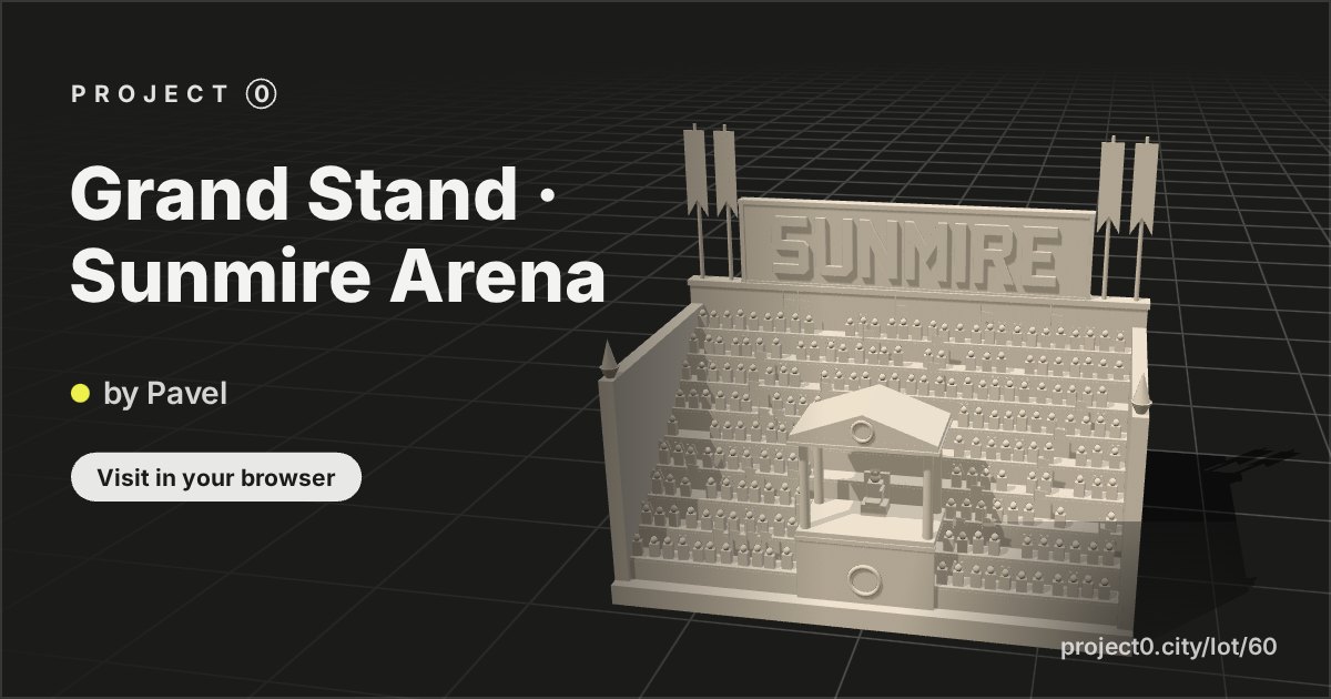 Grand Stand · Sunmire Arena, a build by Pavel in Project 0